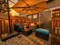 Patio w BBQ, Firepit and comfort furnitures