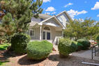 Peaceful and green front entrance