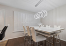 Large double decker table with cubby space an