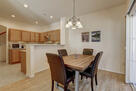 Kitchen table can be extended to seat 6
