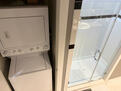 Stacked washer and dryer