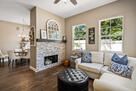 Sitting area worth great natural light.