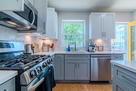 Chef's kitchen with deck access