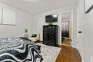 Master bed to bath view