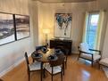 Dining Room with beautiful artwork