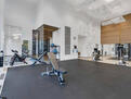Gym with yoga room