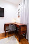 Tead desk with extension.