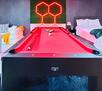 pool table in game room