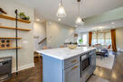Spacious countertops make it easy to prepare 