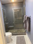 Frameless glass shower w/ Bluetooth Speaker