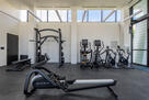 Strength training gym area