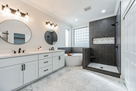 Soaking tub and walk in shower