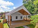 Backyard Covered Porch Stage