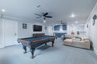 Upstairs game and media room