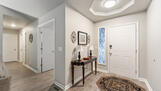 Front door and hallway