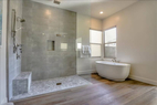 Huge Master Bath with 3 Shower heads and Larg