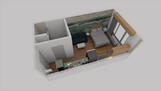 Spacious queen suite with sofabed