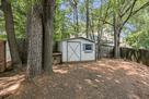 Backyard with storage