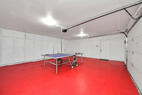 Garage with ping pong table