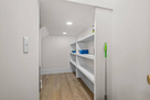 Walk-in pantry w/custom shelving