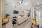 Main Living Room with Kitchen Area