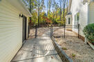 Fenced backyard
