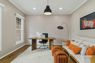 Working office features a pull out queen bed 