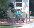Pool side patio table and chairs