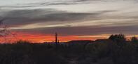 Sunset from backyard