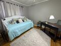 3rd bedroom daybed + desk + blackout curtains