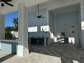 Community Pool Seating and Bathrooms