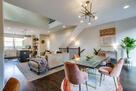 Open dining flows effortlessly into the livin