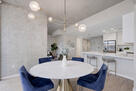 dining and kitchen area