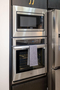 S.S. wall oven, microwave, and French door re