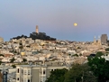 Watch the full moon rise