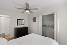 Closet and dresser in bedroom 1.