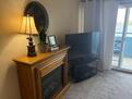 Living area tv/fireplace