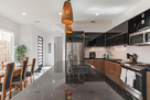 Granite island and sink