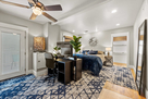 Upstairs huge primary suite with king bed & w