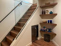 Stairway and Beverage Fridge