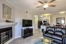50" Smart TV & Fireplace