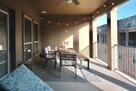 Outdoor dining and lounge space