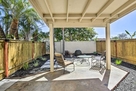 Backyard portico