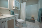 Full second bathroom with tub/shower