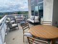 One of the largest terraces in the building