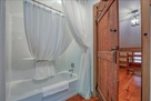 Upstairs bathroom between bedrooms.