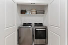 full size washer and dryer in the unit