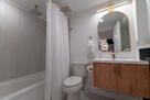 Option 1: Bathtub with spa like rain-shower.