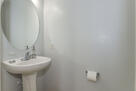 Powder Room conveniently located