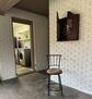 Private laundry area off the patio